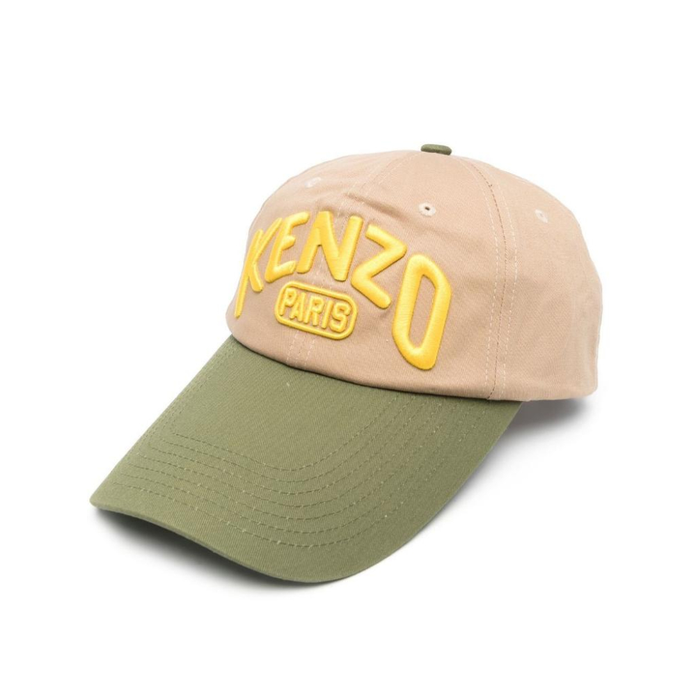 KENZO LOGO刺繡棒球帽米白色LOGO EMBROIDERED BEIGE BASEBALL CAP