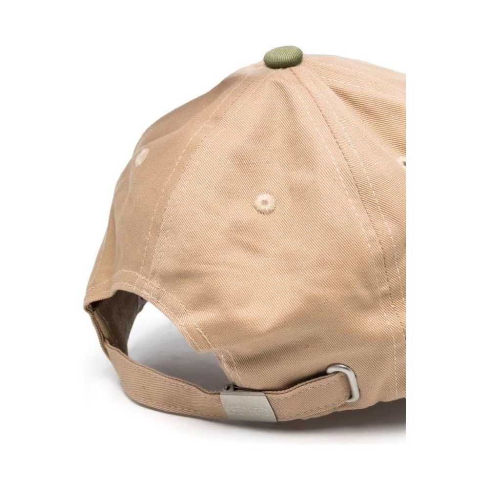 KENZO LOGO刺繡棒球帽 米白色 LOGO EMBROIDERED BEIGE BASEBALL CAP-細節圖2