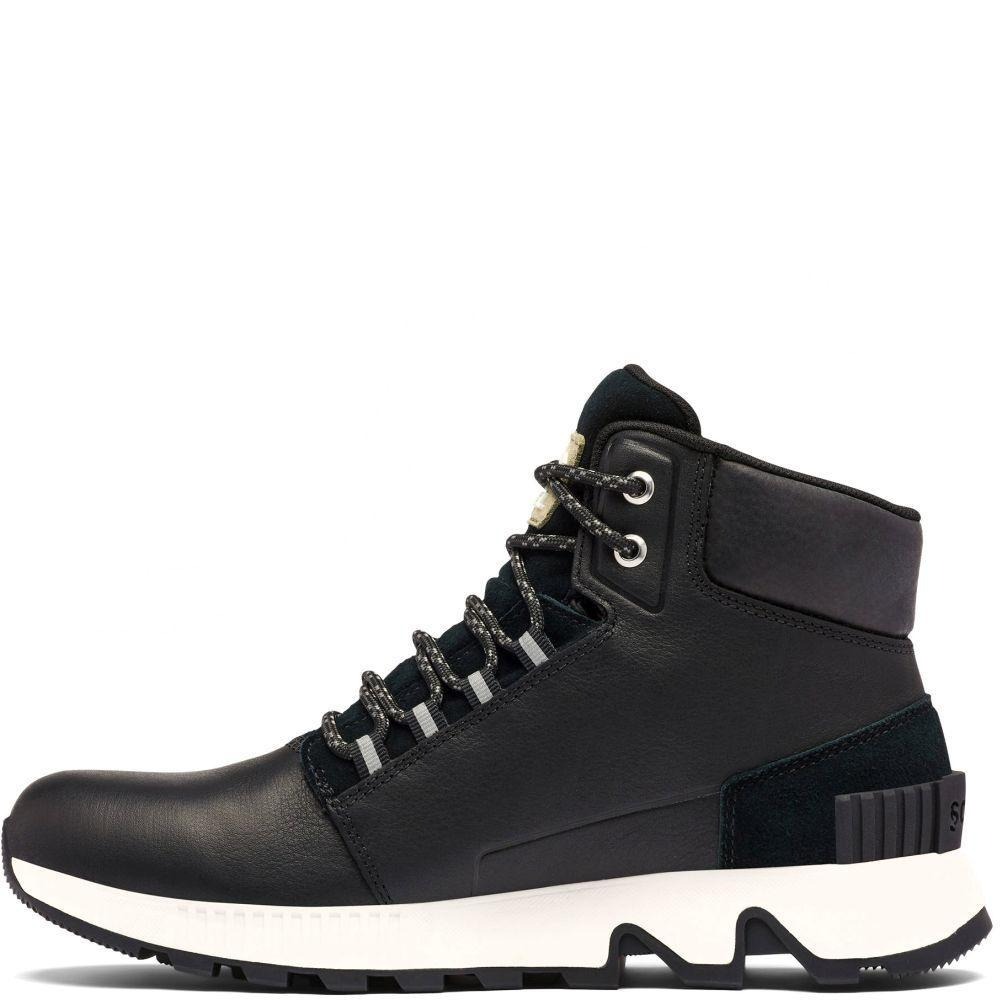 SOREL MAC HILL™ 皮質防水中筒靴 黑色運動風雪靴 MAC HILL™ BLACK BOOTIES MENS-細節圖3