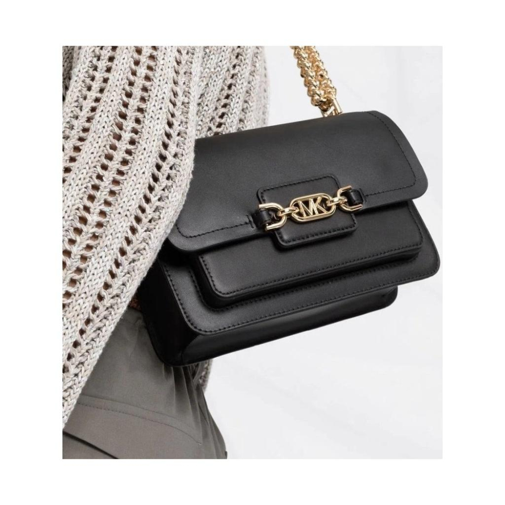 MICHAEL KORS HEATHER大號素色皮質單肩包 HEATHER LG SHOULDER BAG WOMENS-細節圖6