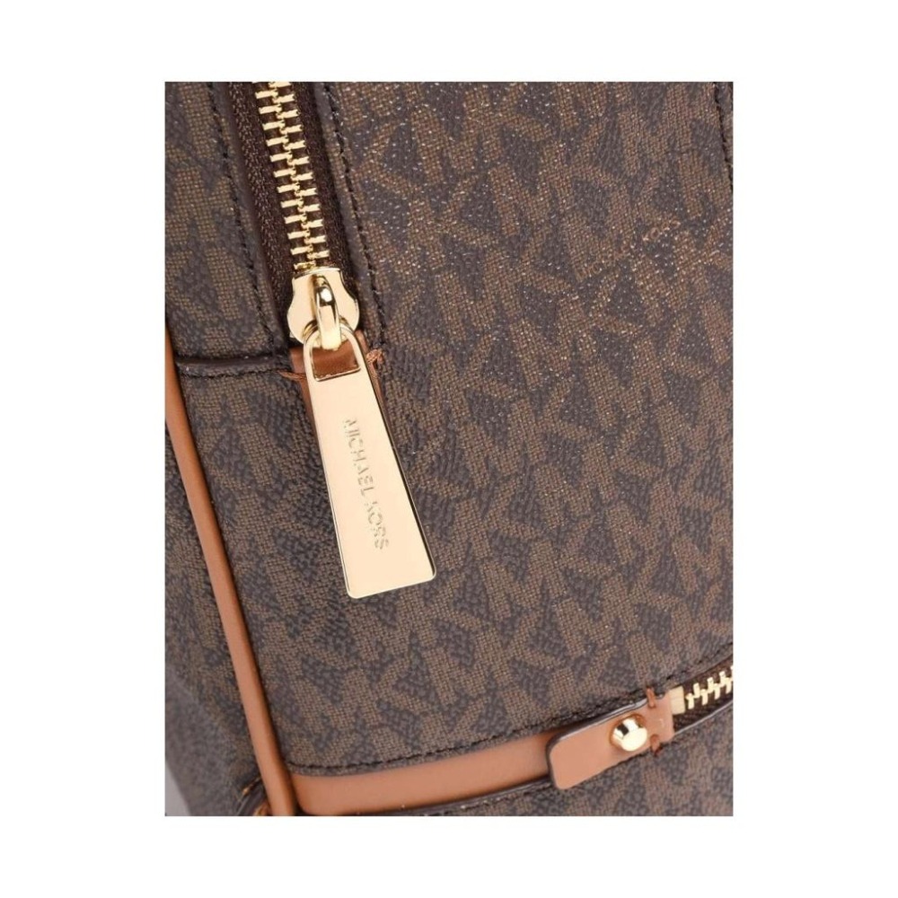 MICHAEL KORS RHEA LOGO印花雙肩後背包 中號 棕色 RHEA MD BACKPACK WOMEN-細節圖3