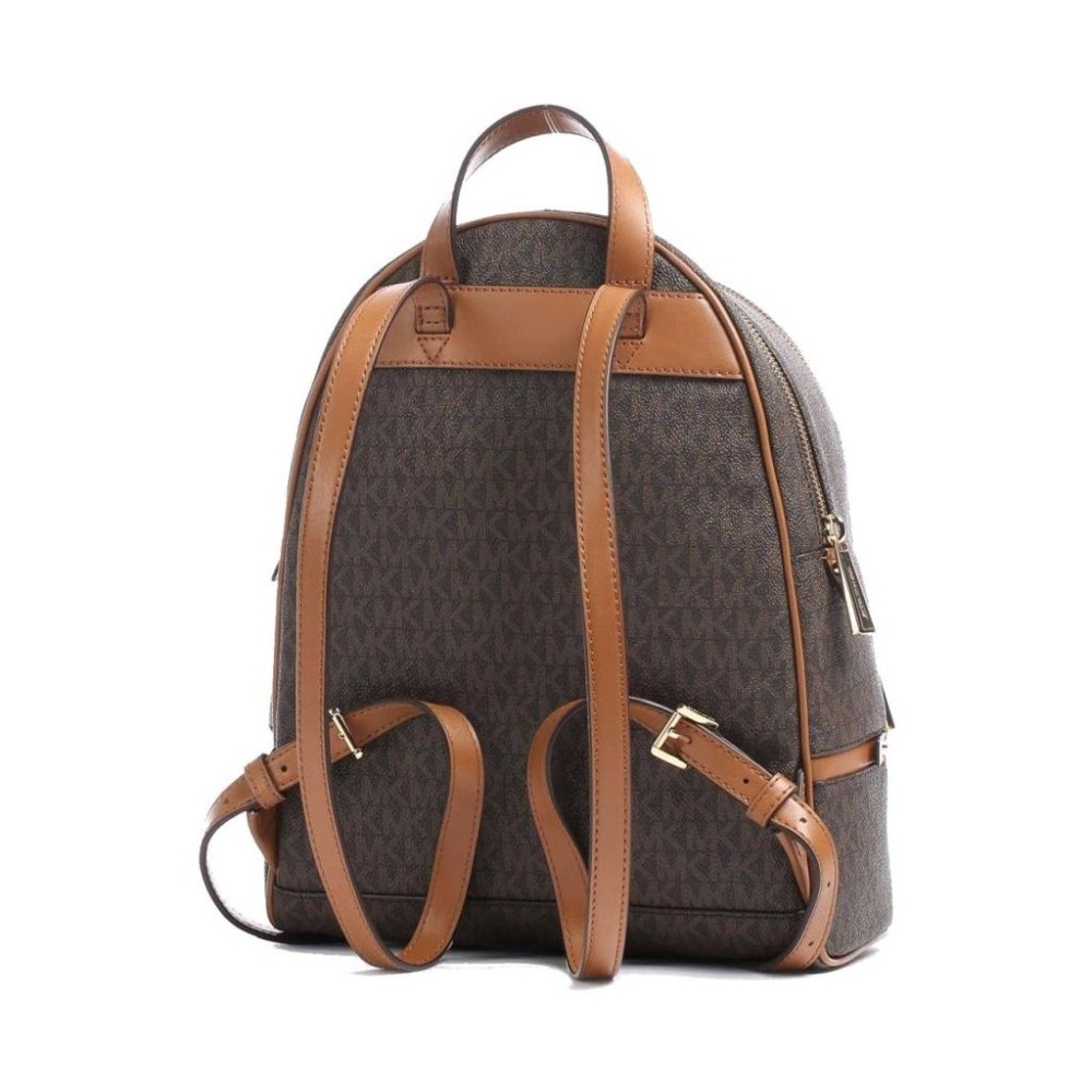 MICHAEL KORS RHEA LOGO印花雙肩後背包 中號 棕色 RHEA MD BACKPACK WOMEN-細節圖7