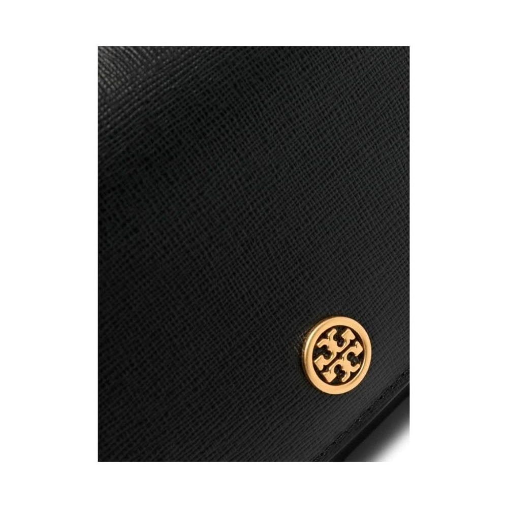 TORY BURCH ROBINSON CHAIN WALLET BLACK WOMENS-細節圖4