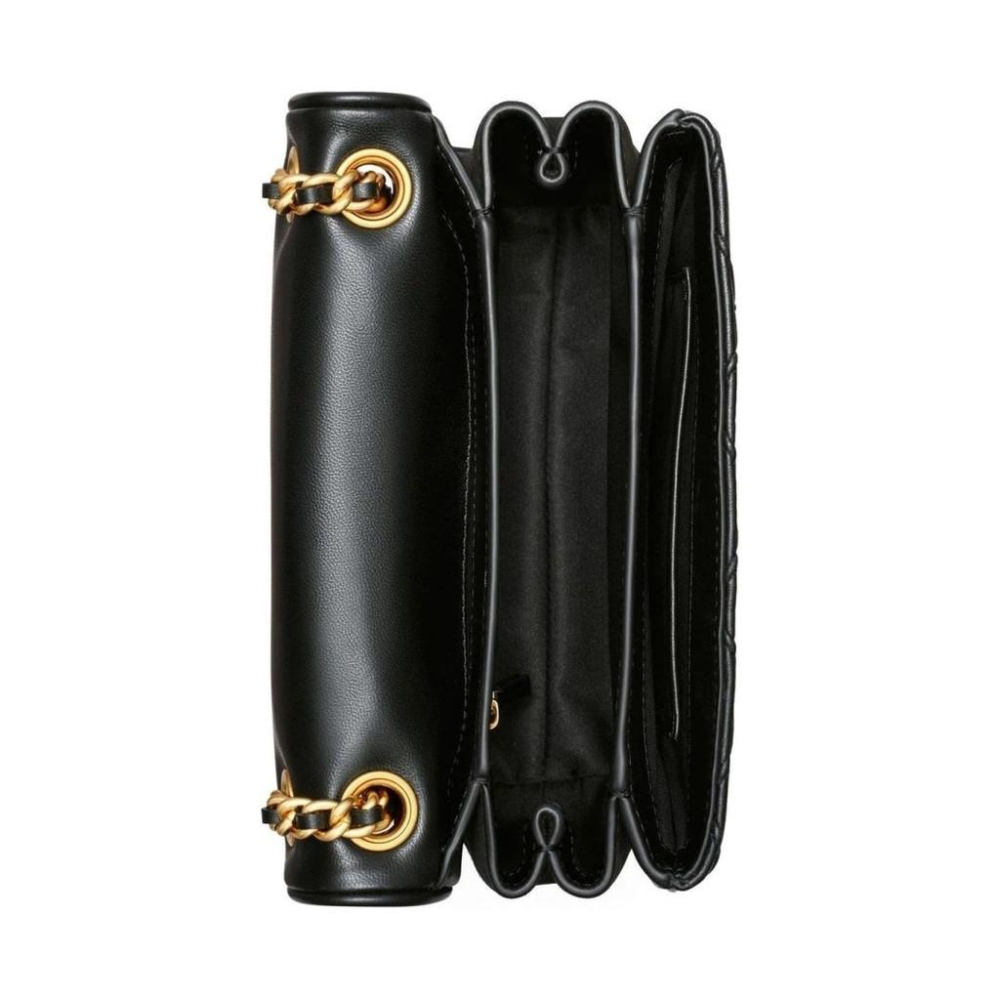 TORY BURCH FLEMING SOFT SHOULDER BAG BLACK WOMENS-細節圖4