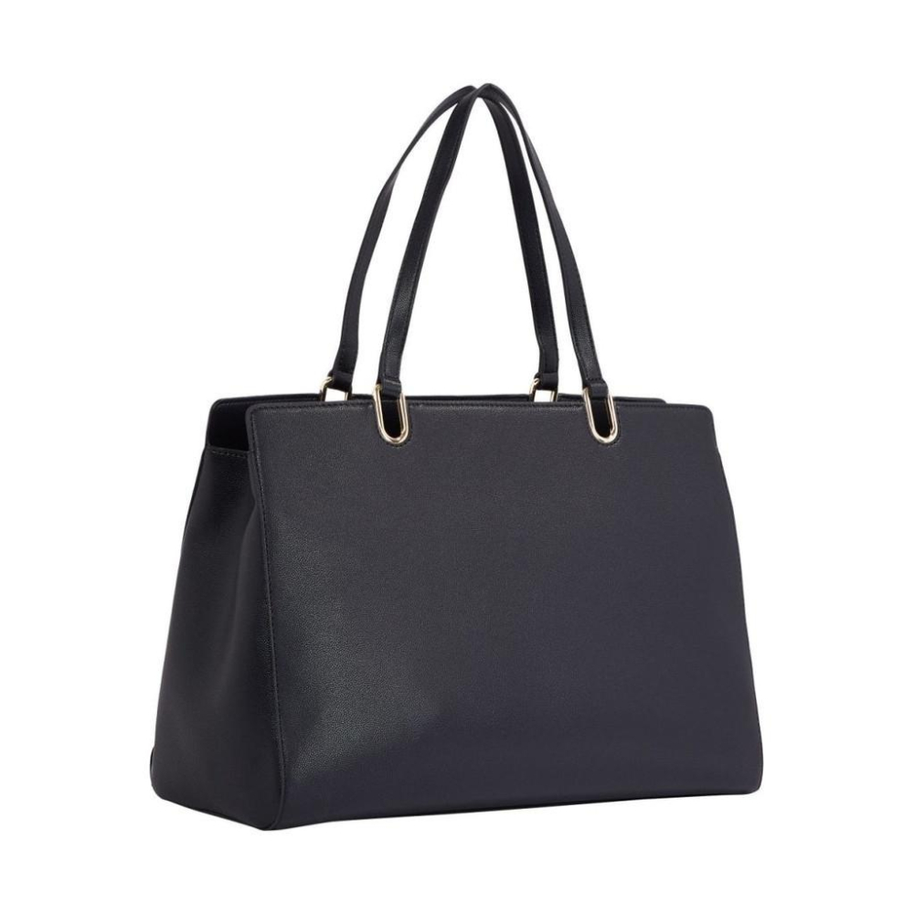 TOMMY HILFIGER TIMELESS SATCHEL BLUE WOMENS-細節圖2