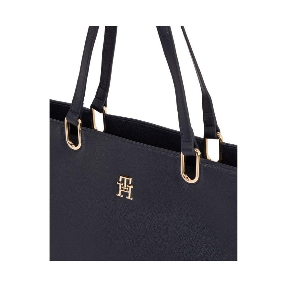 TOMMY HILFIGER TIMELESS TOTE BLACK WOMENS-細節圖4