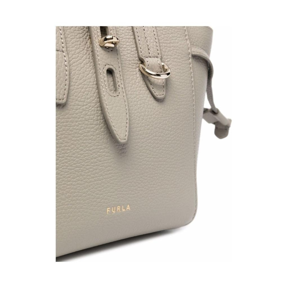 FURLA FURLA NET MINI TOTE GREY WOMENS-細節圖3