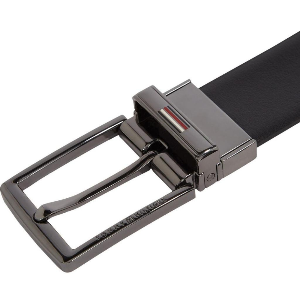 TOMMY HILFIGER BUSINESS 3.5 MAN BELT BLACK MENS-細節圖3