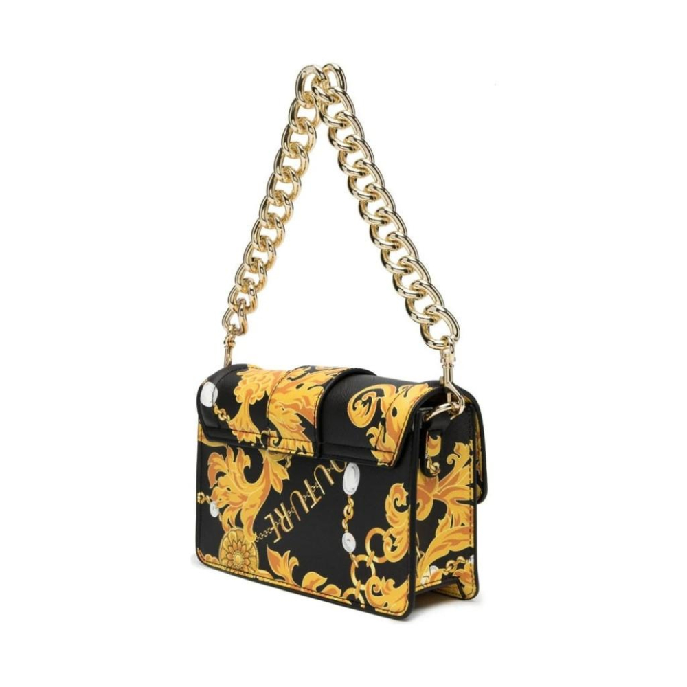 VERSACE JEANS COUTURE COUTURE CROSSBODY BLACK GOLD WOMENS-細節圖2
