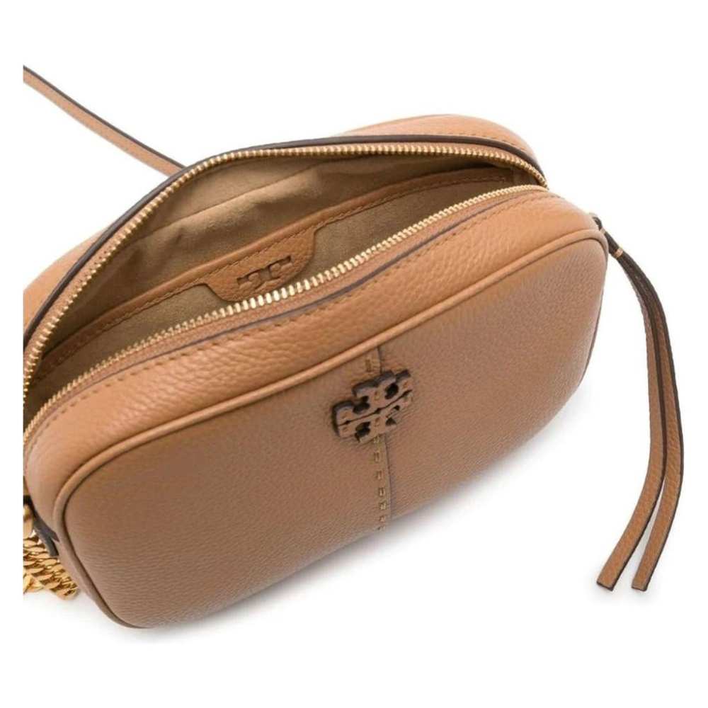 TORY BURCH MCGRAW CAMERA BAG BROWN WOMENS-細節圖4