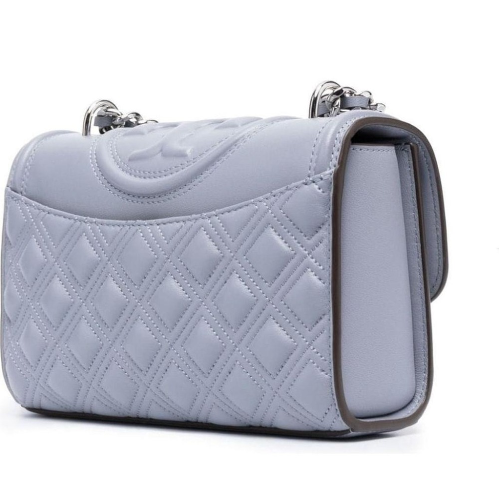 TORY BURCH FLEMING SMALL SHOULDER BAG BLUE WOMENS-細節圖4