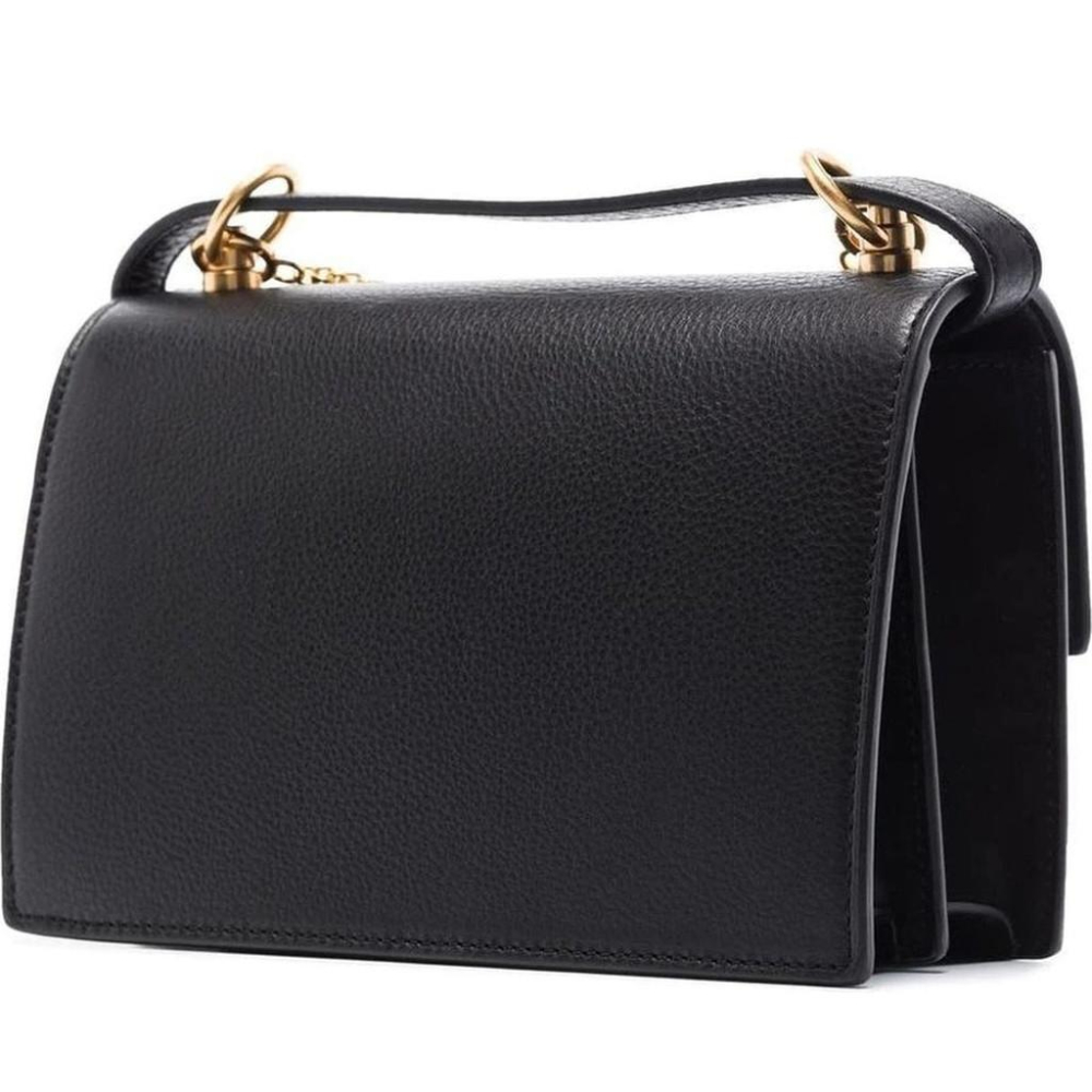 TORY BURCH MILLER SMALL FLAP SHOULDER BAG BLACK WOMENS-細節圖2