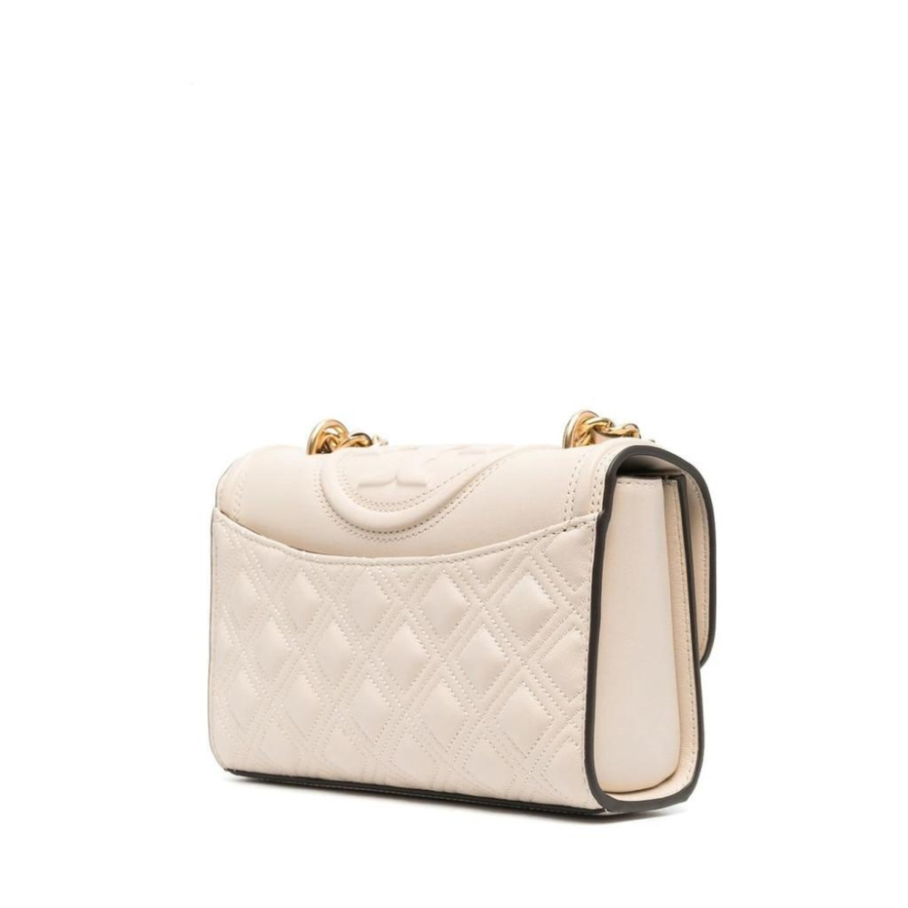 TORY BURCH FLEMING SMALL SHOULDER BAG CREAM BEIGE WOMENS-細節圖2