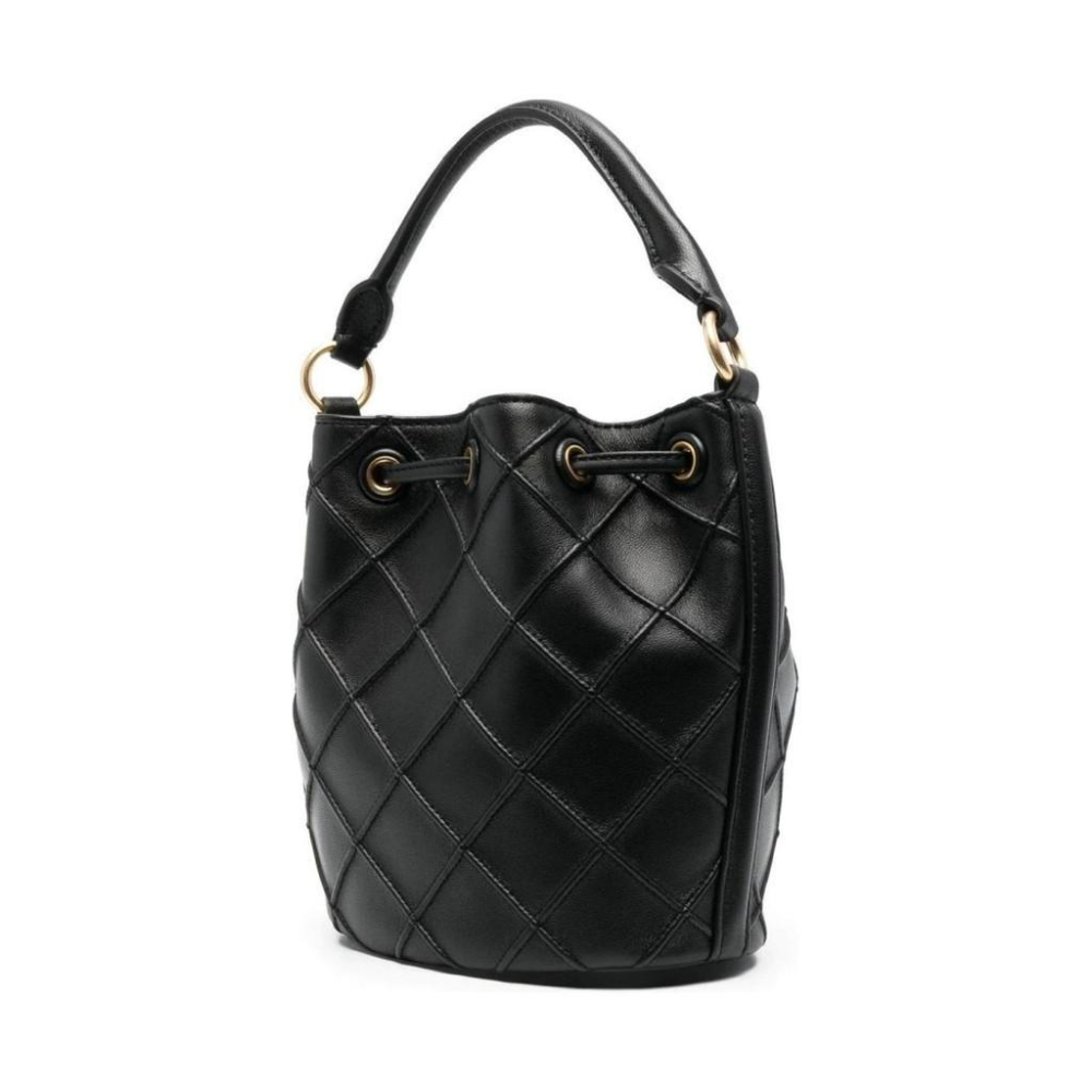 TORY BURCH FLEMING SOFT BUCKET BAG BLACK WOMENS-細節圖2