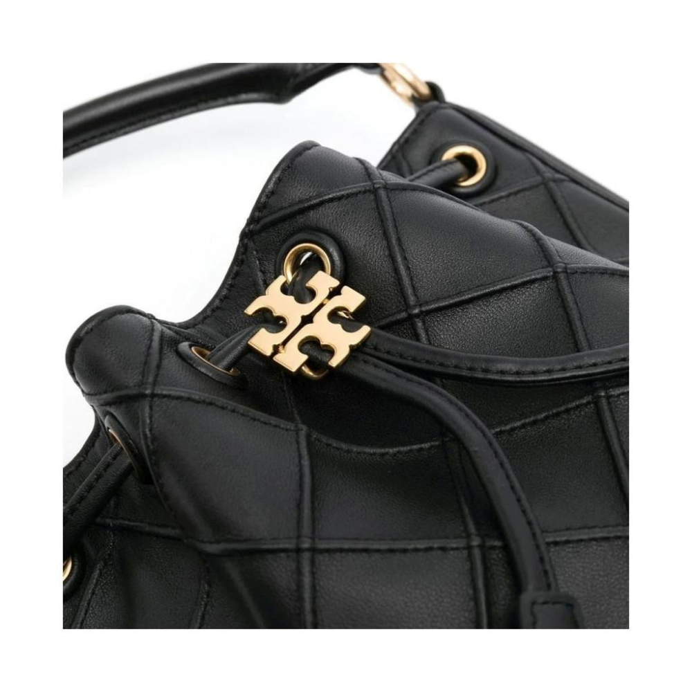 TORY BURCH FLEMING SOFT BUCKET BAG BLACK WOMENS-細節圖3