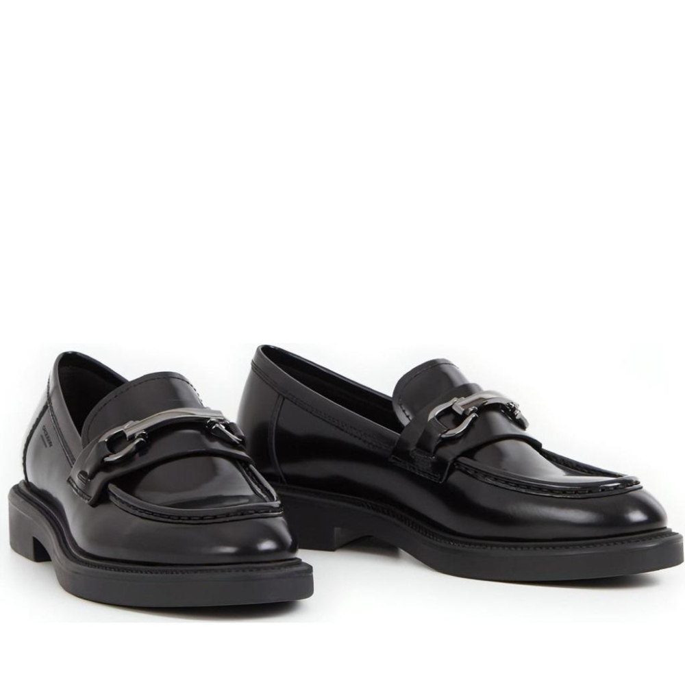VAGABOND ALEX W 金屬裝飾皮革懶人樂福鞋 女士黑色 ALEX W LOAFERS WOMENS-細節圖2
