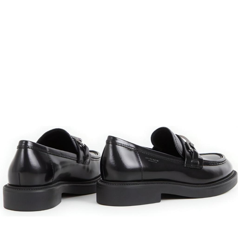 VAGABOND ALEX W 金屬裝飾皮革懶人樂福鞋 女士黑色 ALEX W LOAFERS WOMENS-細節圖4
