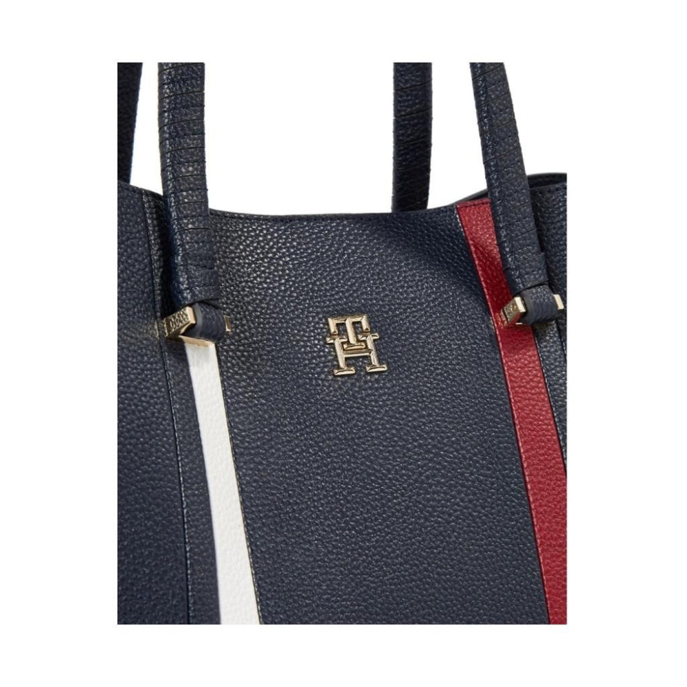 TOMMY HILFIGER EMBLEM SATCHEL CORP WOMENS-細節圖3