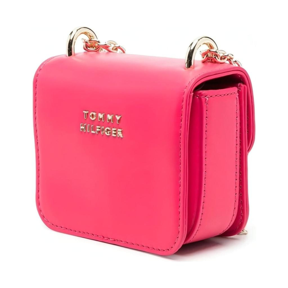 TOMMY HILFIGER MICRO TURNLOCK CROSSBODY BAG PINK WOMENS-細節圖2