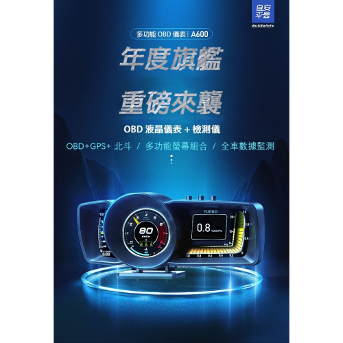 老車救星!! A600 HUD OBD GPS 抬頭顯示器