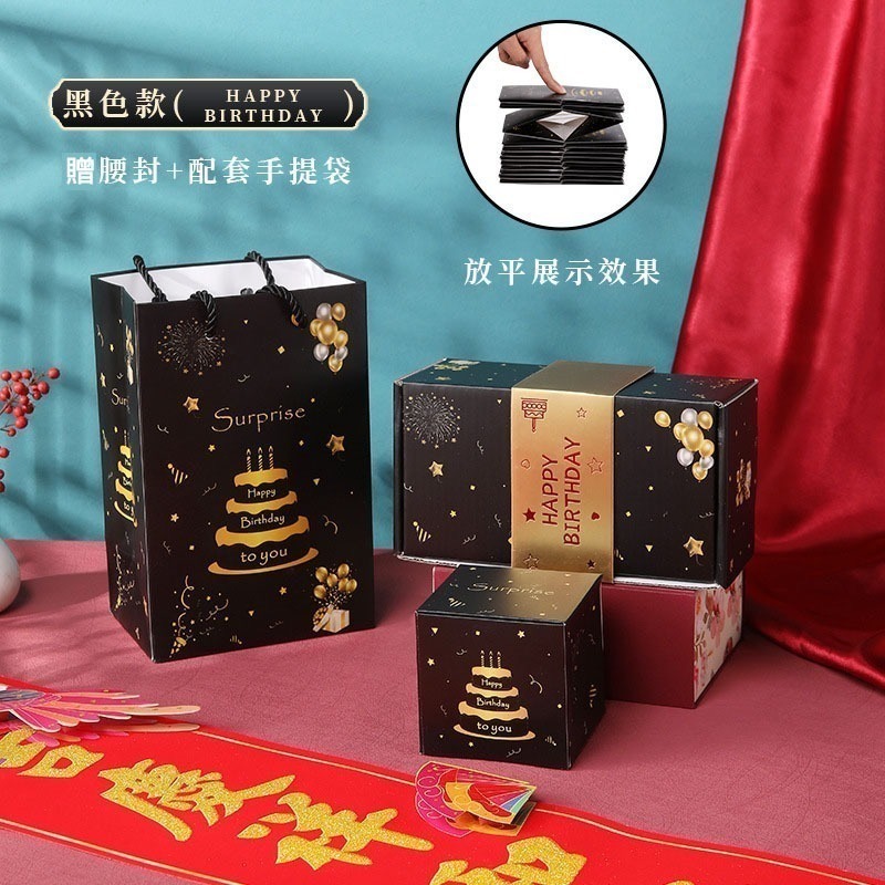 【星辰小物 台灣現貨】 春節彈跳盒子 彈跳驚喜爆炸盒 生日彈跳盒子 紅包彈跳盒 爆炸盒 創意紅包 驚喜盒 交換禮物-細節圖3