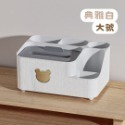 【星辰小物 抖音爆款】小紅書同款 小熊桌面紙巾盒 面紙收納盒 面紙盒 衛生紙盒 紙巾盒 文具收納 廁所 Tissue-規格圖9