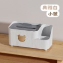 【星辰小物 抖音爆款】小紅書同款 小熊桌面紙巾盒 面紙收納盒 面紙盒 衛生紙盒 紙巾盒 文具收納 廁所 Tissue-規格圖9