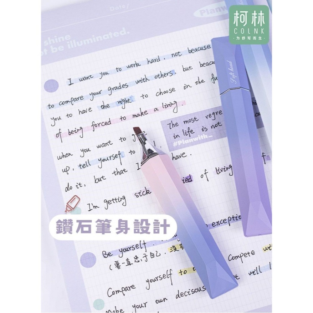 【星辰小物 抖音爆款】小紅書同款 多巴胺螢光筆 口紅外觀 劃重點 標記 手帳裝飾 護眼色系不刺激-細節圖6