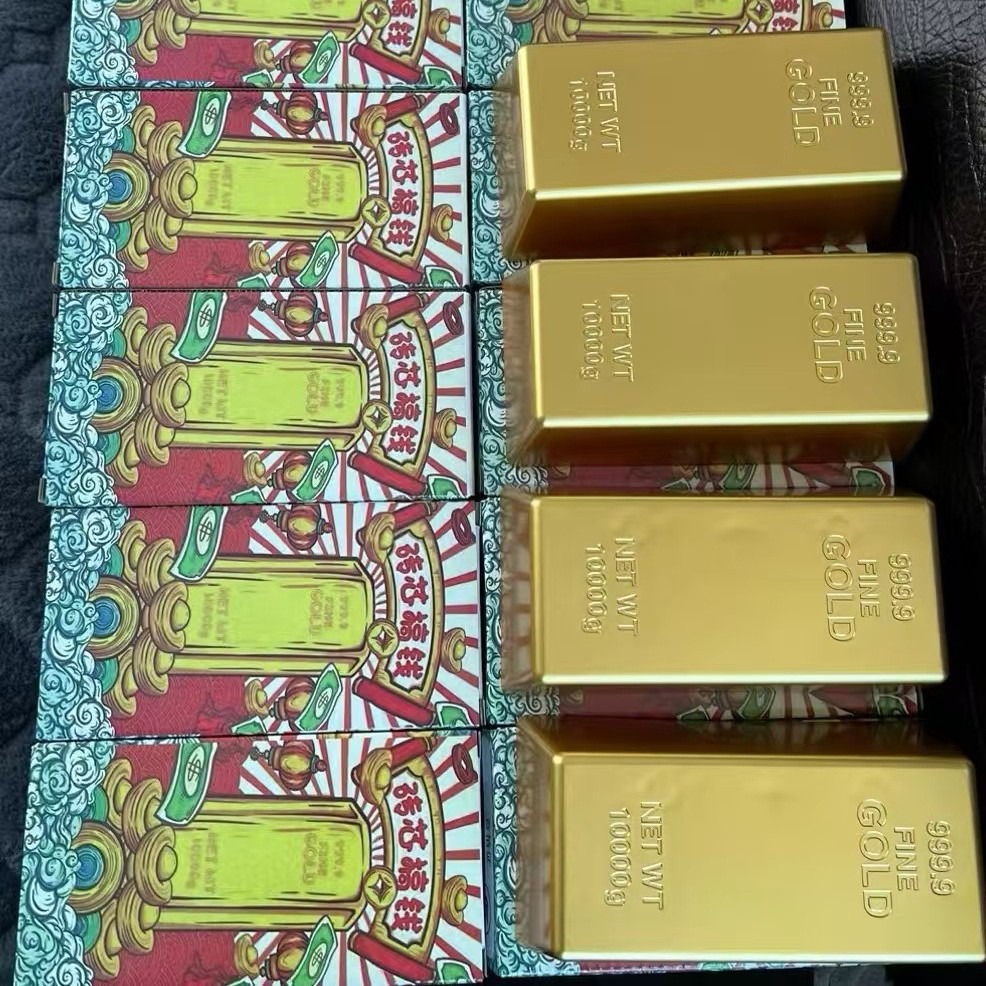 【星辰小物 抖音爆款】 小紅書同款 金磚紅包盒 金磚 創意紅包盒 紅包盒 壓歲錢黃金盒 創意壓歲錢盒 黃金紙盒 交換禮物-細節圖2