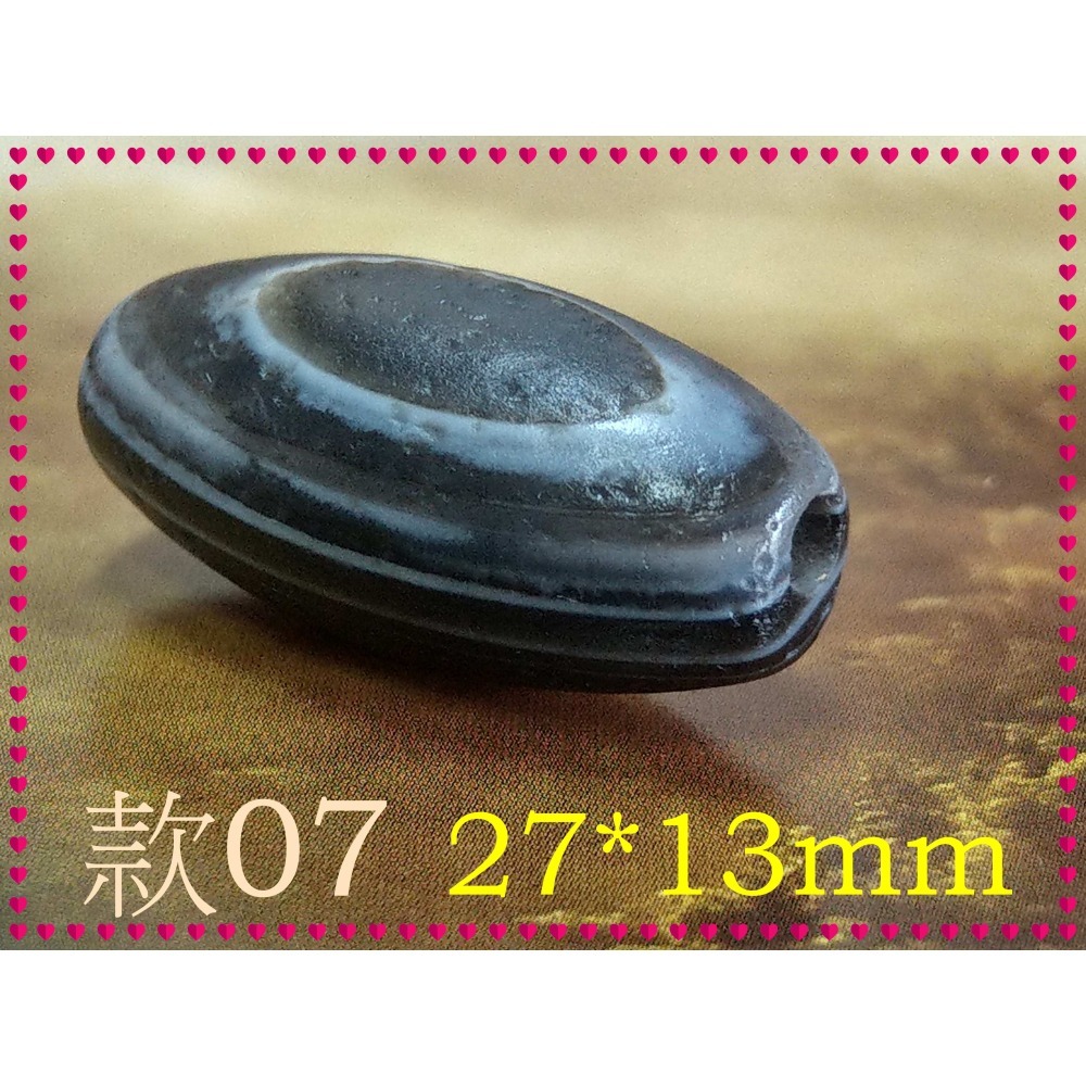 【家蓁香】精選 純天然纏絲瑪瑙 黑色天眼珠 單珠 男女款-細節圖3