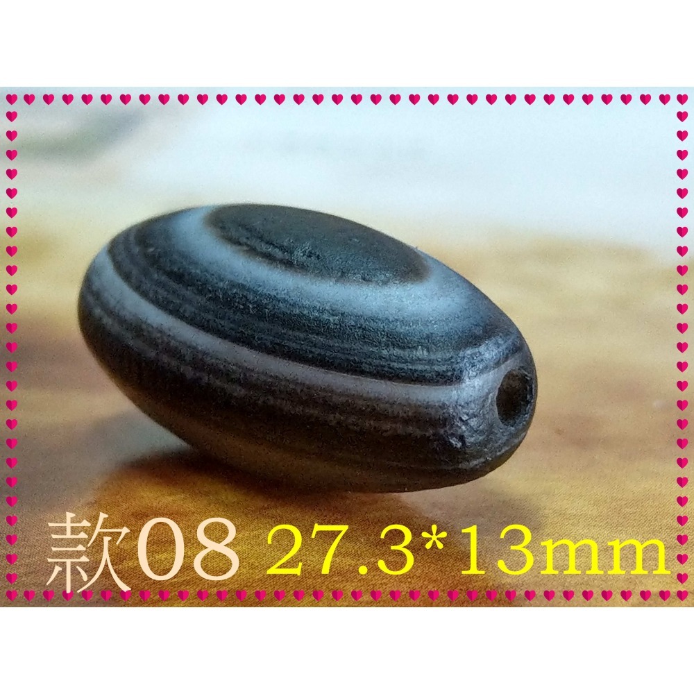 【家蓁香】精選 純天然纏絲瑪瑙 黑色天眼珠 單珠 男女款-細節圖6