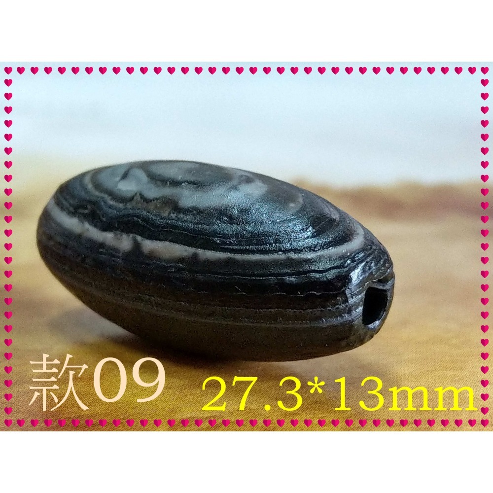 【家蓁香】精選 純天然纏絲瑪瑙 黑色天眼珠 單珠 男女款-細節圖9