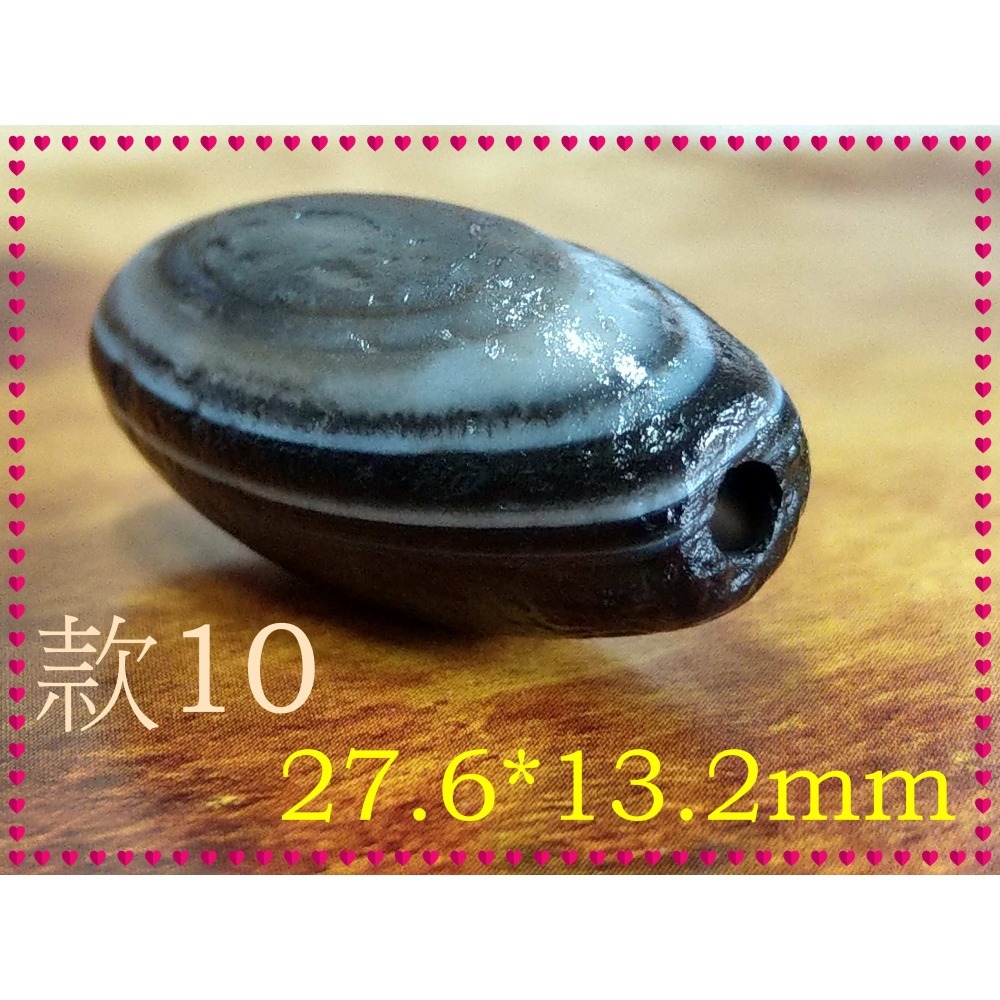 【家蓁香】精選 純天然纏絲瑪瑙 黑色天眼珠 單珠 男女款-細節圖9