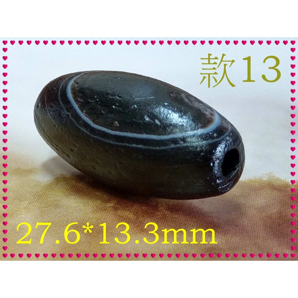 【家蓁香】精選 純天然纏絲瑪瑙 黑色天眼珠 單珠 男女款-細節圖3