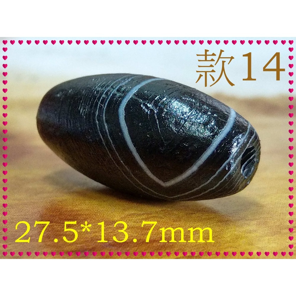 【家蓁香】精選 純天然纏絲瑪瑙 黑色天眼珠 單珠 男女款-細節圖6