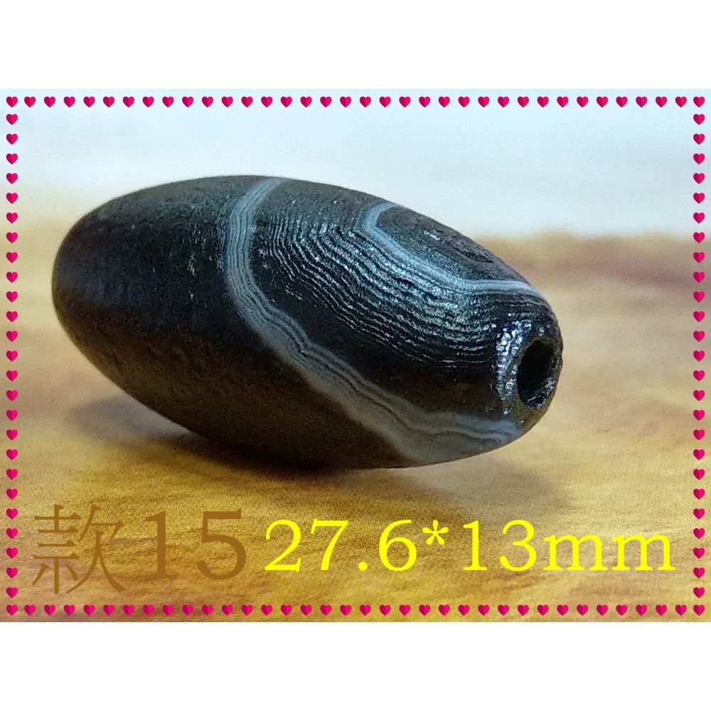 【家蓁香】精選 純天然纏絲瑪瑙 黑色天眼珠 單珠 男女款-細節圖9