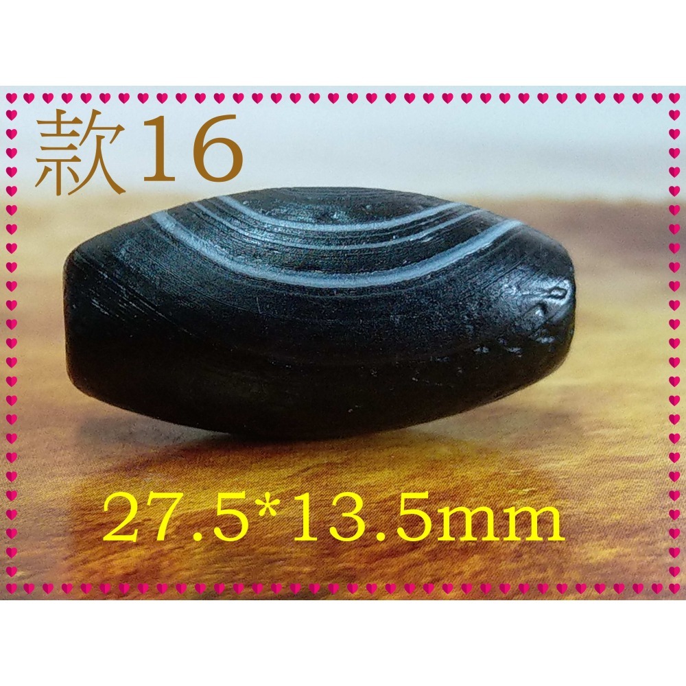 【家蓁香】精品特選 純天然纏絲瑪瑙 黑色天眼珠 單珠 男女款(款16)-細節圖5