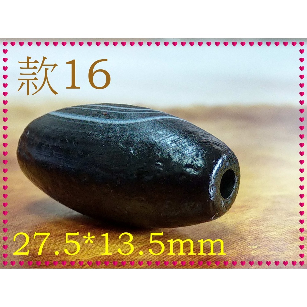 【家蓁香】精品特選 純天然纏絲瑪瑙 黑色天眼珠 單珠 男女款(款16)-細節圖7