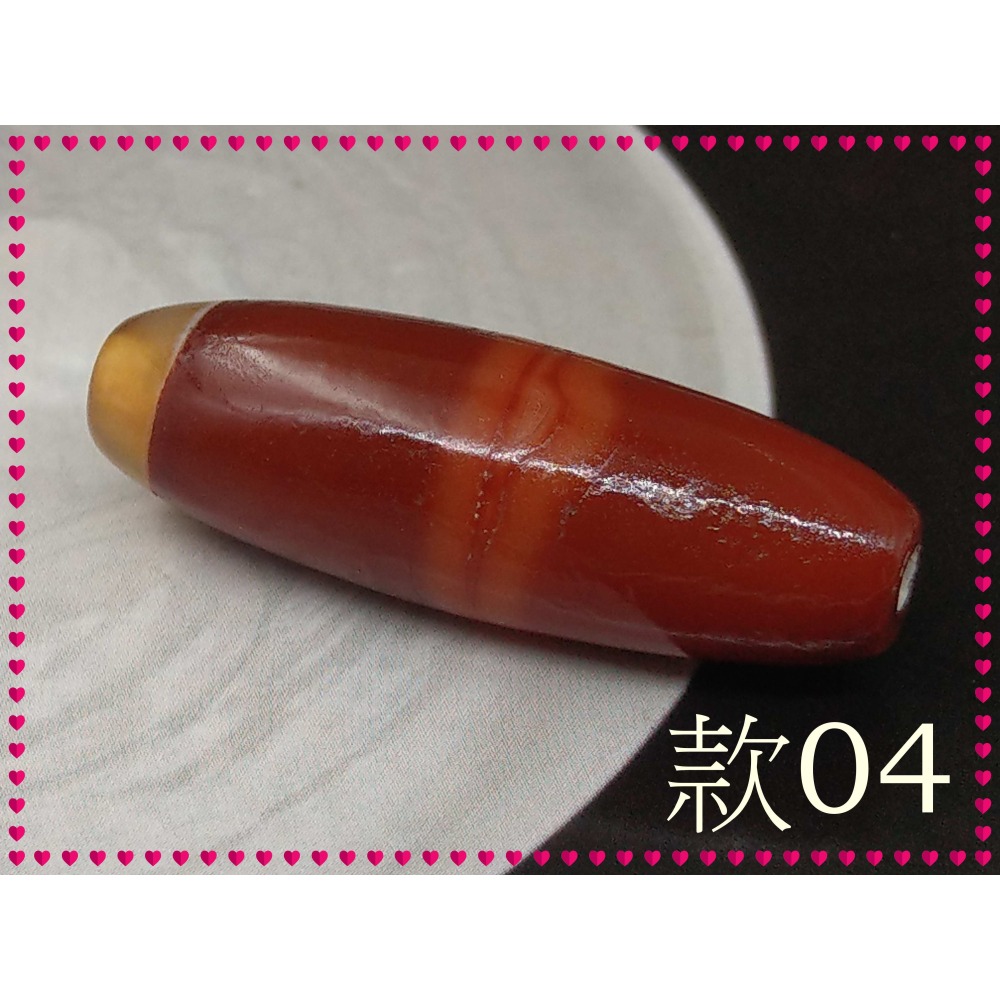 【家蓁香】特選精品 纏絲瑪瑙老料 風化紋清晰  38*13mm勒子 男女款項鏈 (A-1-款04)-細節圖2