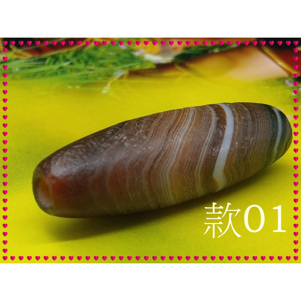 【家蓁香】特選精品 纏絲瑪瑙老料 風化紋清晰  38*13mm勒子 男女款項鏈 (A-2-款01)-細節圖4