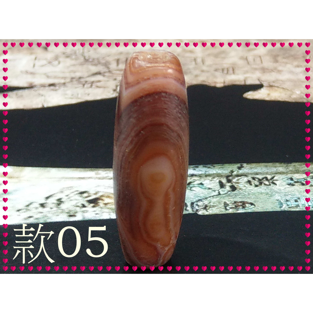 【家蓁香】特選精品 纏絲瑪瑙老料 風化紋清晰  38*13mm勒子 男女款項鏈 (A-2-款05)-細節圖7