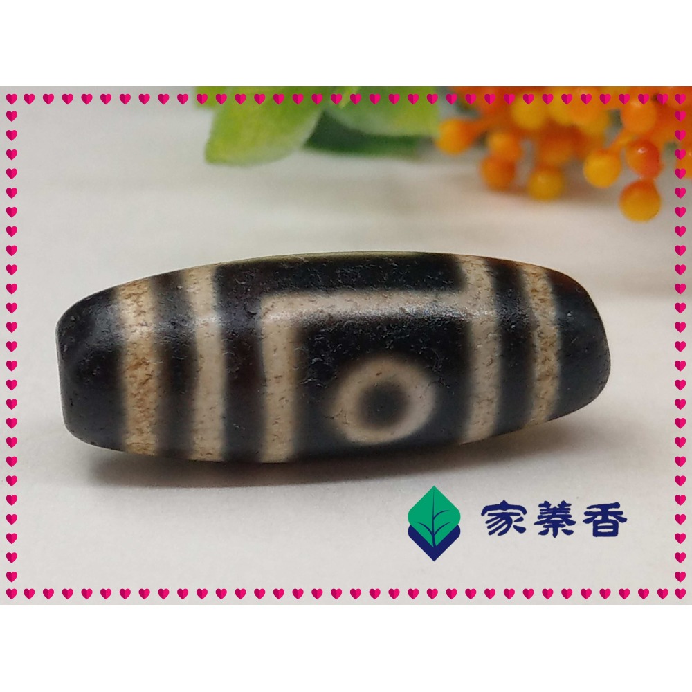 【家蓁香】 西藏老礦 純天然 『28*10mm』 老牙黃二 三 四眼天珠 男女款項鏈單珠四顆一組 (D-1-3)-細節圖4