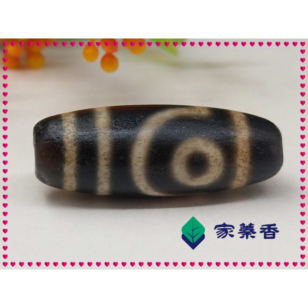 【家蓁香】 西藏老礦 純天然 『28*10mm』 老牙黃二 三 四眼天珠 男女款項鏈單珠四顆一組 (D-1-3)-細節圖5