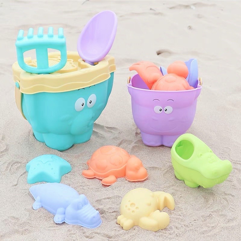 Chubbybaby 馬卡龍兒童玩沙玩具 沙灘玩具 海灘玩具套組 沙雕 挖沙 沙坑玩具 兒童玩具 戲水玩具-細節圖6