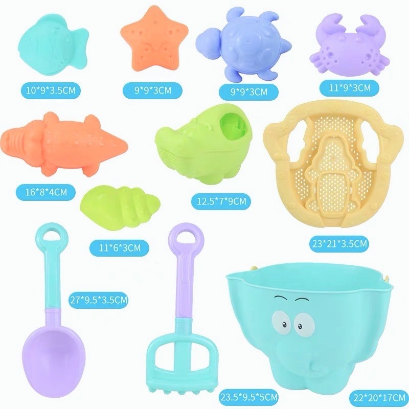 Chubbybaby 馬卡龍兒童玩沙玩具 沙灘玩具 海灘玩具套組 沙雕 挖沙 沙坑玩具 兒童玩具 戲水玩具-細節圖8