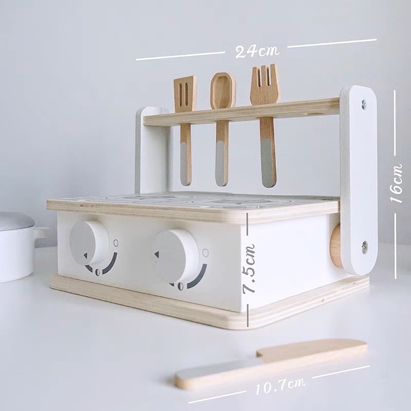 Chubbybaby 兒童木頭玩具 烤肉玩具 廚房玩具 辦家家酒 家家酒玩具 煮飯玩具 兒童玩具 木頭玩具 蔬菜玩具-細節圖9