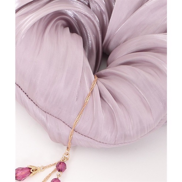 🌟【現貨】axes femme 粉色寶石吊飾大腸圈 正品 日牌 大腸圈 髮飾 髮圈 日本品牌 日貨 寶石 藕粉-細節圖5