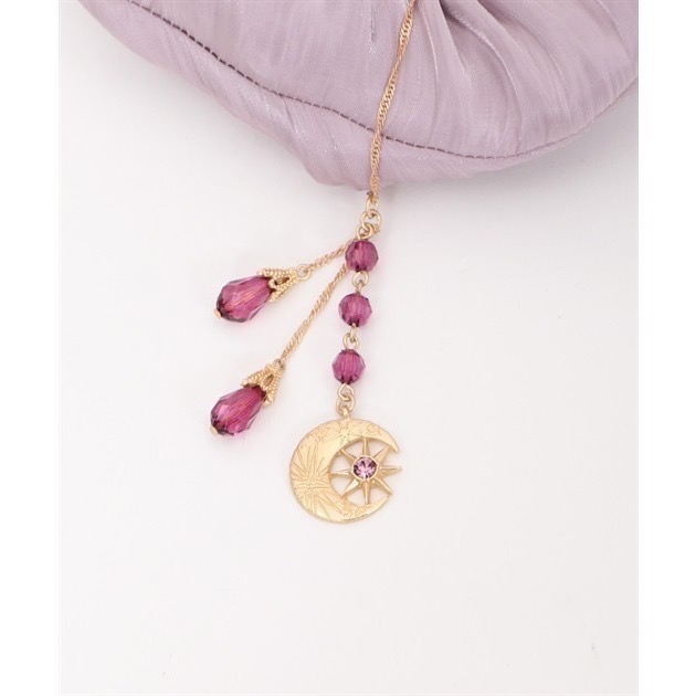 🌟【現貨】axes femme 粉色寶石吊飾大腸圈 正品 日牌 大腸圈 髮飾 髮圈 日本品牌 日貨 寶石 藕粉-細節圖6