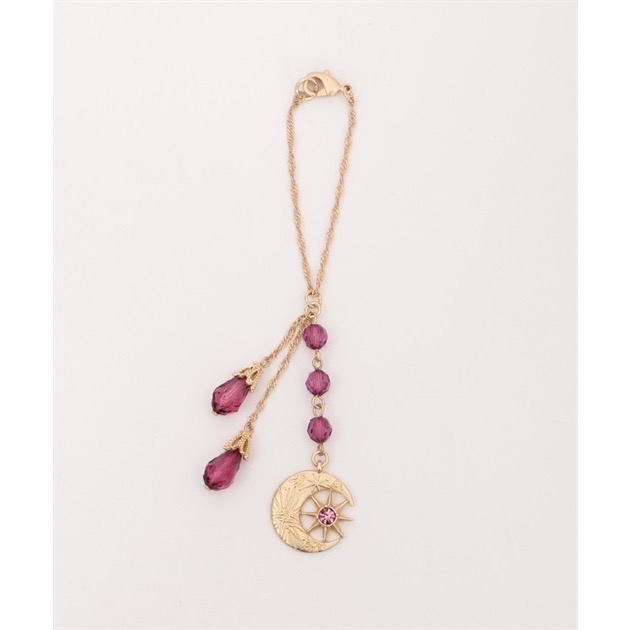 🌟【現貨】axes femme 粉色寶石吊飾大腸圈 正品 日牌 大腸圈 髮飾 髮圈 日本品牌 日貨 寶石 藕粉-細節圖8