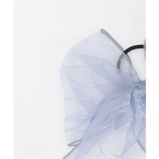 🌟 【現貨】axes femme 透光藍色蝴蝶結髮圈 正品 日牌 髮束 髮飾 髮圈 日本品牌 日貨 藍 粉藍 綁頭髮-細節圖3